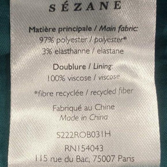 Sézane Camelia Bottle Green Lace Pleated Mini Dress Long Sleeve US 6/Fr 38 - Picture 6 of 7